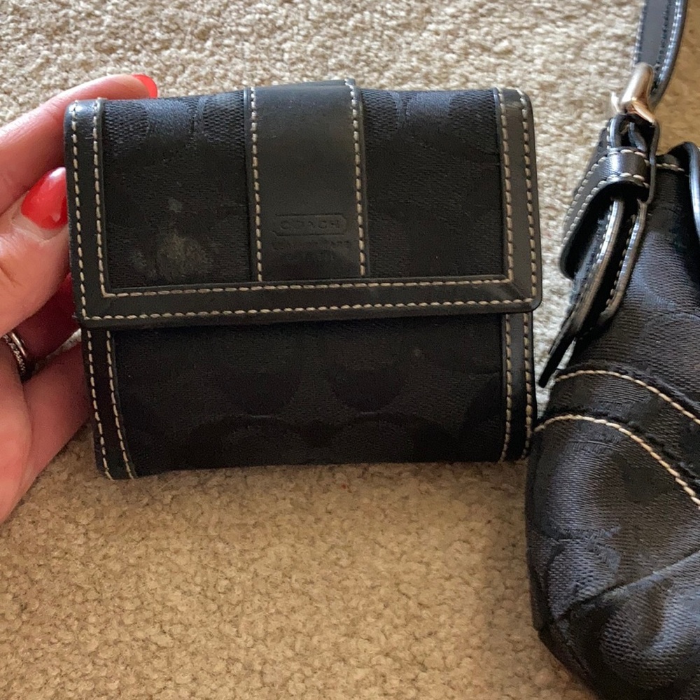 Black coach wallet